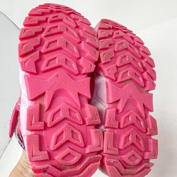 Hobibear Pink Faux Fur Lined Waterproof Baby Toddler Snow Boots, EUC, Size 2 - Picture 6 of 11